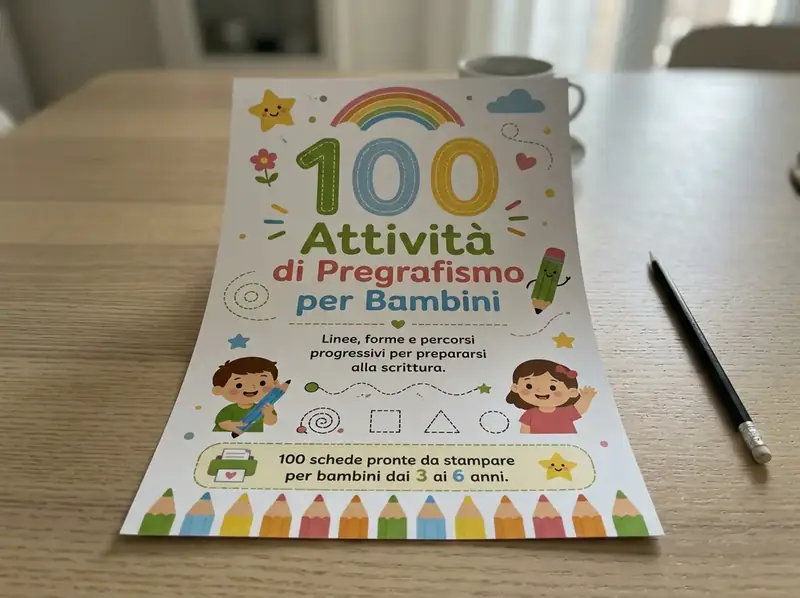 Schede di pregrafismo stampate in formato A4 su un tavolo
